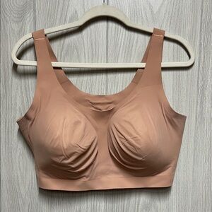 Evelyn & Bobbie The Scoop Bra Women’s  Sz 3XL Bralette Seamless Tan